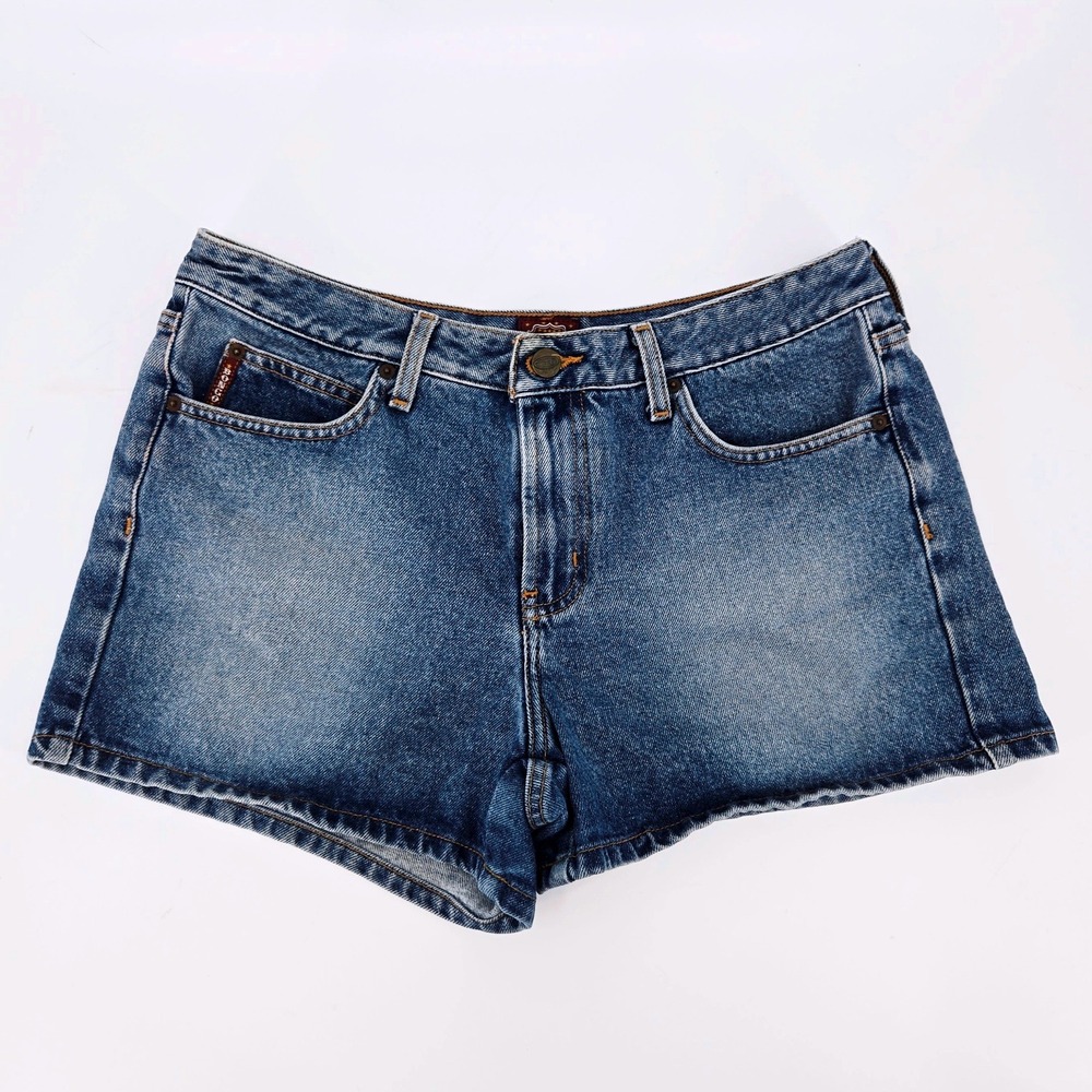 Bongo Vintage Y2K Jorts High Waisted Denim Shorts Made in Mexico Size 11 Retro